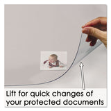 Krystalview Desk Pad With Antimicrobial Protection, 17 X 12, Matte Finish, Clear