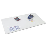 Krystalview Desk Pad With Antimicrobial Protection, 17 X 12, Matte Finish, Clear