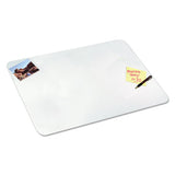 Clear Desk Pad With Antimicrobial Protection, 20 X 36, Clear Polyurethane