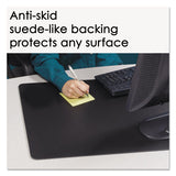 Rhinolin Ii Desk Pad With Antimicrobial Product Protection, 36 X 24, Black