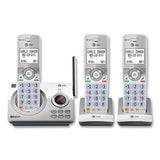 Connect To Cell Dl72310 Cordless Telephone, Base And 2 Additional Handsets, White-silver