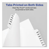 Preprinted Legal Exhibit Side Tab Index Dividers, Avery Style, 10-tab, 29, 11 X 8.5, White, 25-pack