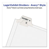 Preprinted Legal Exhibit Side Tab Index Dividers, Avery Style, 26-tab, C, 11 X 8.5, White, 25-pack, (1403)