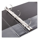 Economy Non-view Binder With Round Rings, 3 Rings, 0.5" Capacity, 11 X 8.5, Black, (3201)