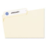 Handwrite Only Self-adhesive Removable Round Color-coding Labels, 0.5" Dia., Light Blue, 60-sheet, 14 Sheets-pack, (5050)