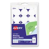 Printable Mailing Seals, 1" Dia., Clear, 15-sheet, 32 Sheets-pack, (5248)