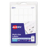 Removable Multi-use Labels, Inkjet-laser Printers, 1 X 0.75, White, 20-sheet, 50 Sheets-pack, (5428)
