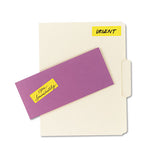 Printable Self-adhesive Removable Color-coding Labels, 1 X 3, Neon Orange, 5-sheet, 40 Sheets-pack, (5477)