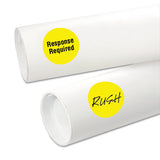 Printable Self-adhesive Removable Color-coding Labels, 1.25" Dia., Neon Yellow, 8-sheet, 50 Sheets-pack, (5499)