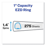 Durable Non-view Binder With Durahinge And Ezd Rings, 3 Rings, 1" Capacity, 11 X 8.5, Black, (8302)