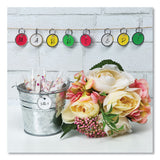 Key Tags With Split Ring, 1 1-4 Dia, Assorted Colors, 50-pack