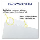 Insertable Big Tab Dividers, 5-tab, 11 1-8 X 9 1-4