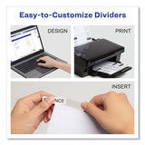 Insertable Big Tab Dividers, 5-tab, 11 1-8 X 9 1-4