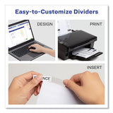 Insertable Big Tab Dividers, 8-tab, 11 1-8 X 9 1-4
