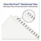 Preprinted Legal Exhibit Bottom Tab Index Dividers, Avery Style, 26-tab, Exhibit 1 To Exhibit 25, 11 X 8.5, White, 1 Set