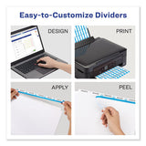 Print And Apply Index Maker Clear Label Dividers, 5 Color Tabs, Letter, 5 Sets