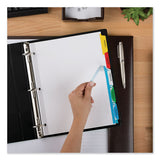 Print And Apply Index Maker Clear Label Dividers, 5 Color Tabs, Letter, 5 Sets