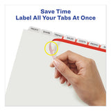 Print And Apply Index Maker Clear Label Unpunched Dividers, 8-tab, Ltr, 25 Sets