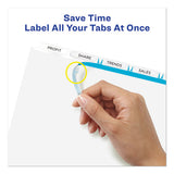 Print And Apply Index Maker Clear Label Plastic Dividers With Printable Label Strip, 5-tab, 11 X 8.5, Translucent, 1 Set