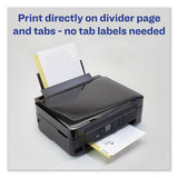 Customizable Print-on Dividers, 5-tab, Letter