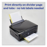 Customizable Print-on Dividers, Letter, 5-tabs-set, 25 Sets-pack