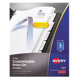 Customizable Print-on Dividers, 8-tab, Letter