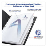 Customizable Print-on Dividers, 8-tab, Letter, 5 Sets