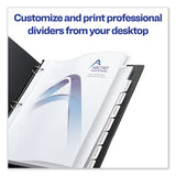Customizable Print-on Dividers, 8-tab, Letter, 25 Sets