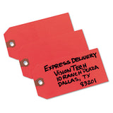 Unstrung Shipping Tags, Paper, 4 3-4 X 2 3-8, Red, 1,000-box