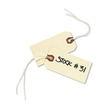 Strung Shipping Tags, 13pt. Stock, 3 3-4 X 1 7-8, Manila, 1,000-box