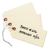 Double Wired Shipping Tags, 13pt. Stock, 3 1-4 X 1 5-8, Manila, 1,000-box