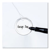 Heavyweight Stock Metal Rim Tags, 1 1-4 Dia, White, 500-box