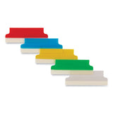 Insertable Index Tabs With Printable Inserts, 1-5-cut Tabs, Assorted Colors, 2" Wide, 25-pack