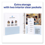 Legal Durable View Binder With Round Rings, 3 Rings, 1" Capacity, 14 X 8.5, White
