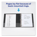 Durable View Binder With Durahinge And Slant Rings, 3 Rings, 1.5" Capacity, 11 X 8.5, Black