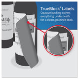 Square Labels W- Sure Feed & Trueblock, 1 1-2 X 1 1-2, White, 600-pk