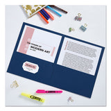 Two-pocket Folder, 40-sheet Capacity, Assorted Colors, 25-box