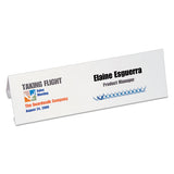 Large Embossed Tent Card, White, 3 1-2 X 11, 1 Card-sheet, 50-box