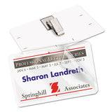 Self-laminating Laser-inkjet Printer Badges, 2 1-4 X 3 1-2, White, 30-box
