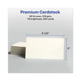 Printable Microperforated Business Cards With Sure Feed Technology, Laser, 2 X 3.5, Ivory, Uncoated, 250-pack