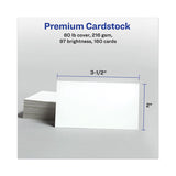 Print-to-the-edge Microperforated Business Cards With Sure Feed Technology, Color Laser, 2 X 3.5, Wht, 160-pk