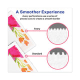 Printable Microperforated Business Cards With Sure Feed Technology, Laser, 2 X 3.5, White, Uncoated, 2500-box