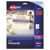 Postcards For Inkjet-laser Printers, 4 1-4 X 5 1-2, Ivory, 4-sheet, 100-box