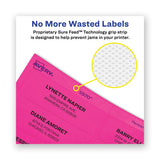 High-vis Removable Laser-inkjet Id Labels, 2 X 4, Asst. Neon, 120-pack