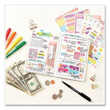 Budgeting Planner Stickers, Budget Theme, Assorted Colors, 1,224-pack