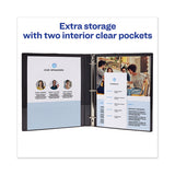 Framed View Heavy-duty Binders, 3 Rings, 1.5" Capacity, 11 X 8.5, Navy Blue