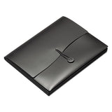 Slide & View Expanding File, 5 Sections, Letter Size, Black