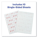 Touchguard Protective Film Sheet, 9" X 12", Matte Clear, 10-pack