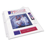 Quick Top & Side Loading Sheet Protectors, Letter, Diamond Clear, 50-box
