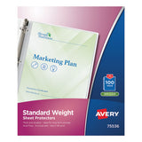 Top-load Sheet Protector, Economy Gauge, Letter, Semi-clear, 100-box